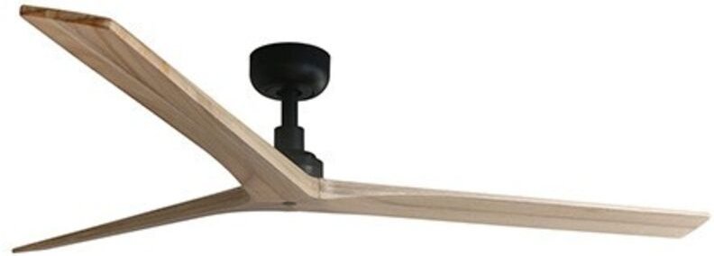 Klim l Ventilator ohne Licht schwarz/Eiche Ø150cm