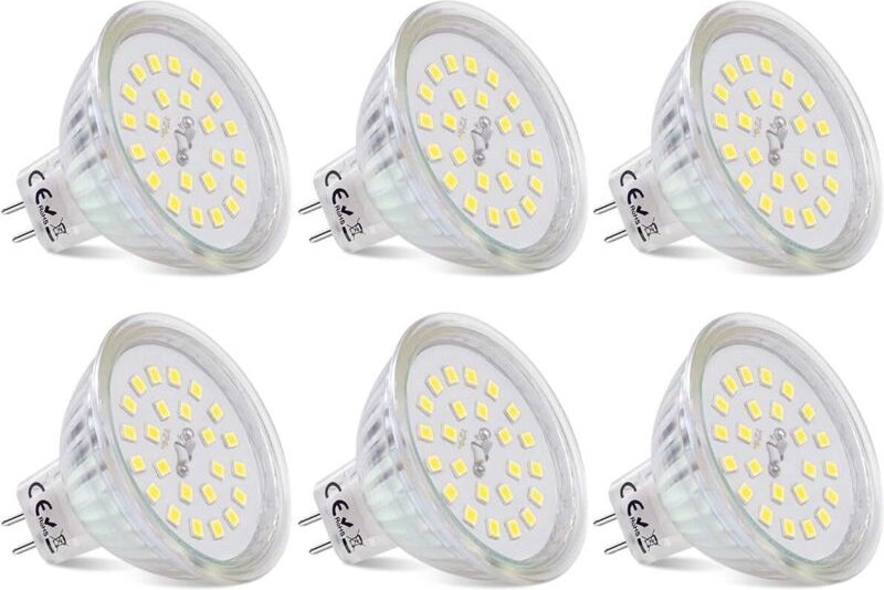 GU5.3 MR16 12V LED-Lampen, 3,8W entspricht 40W Halogen, GU5.3 LED-Spot, Kaltweiß 6000K, nicht dimmbar, 430 Lumen, MR16 L...