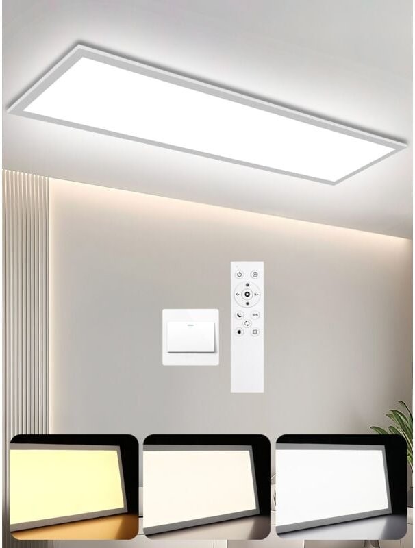 Led Panel Dimmbar led Deckenleuchte Flach Deckenlampe led cct rgb