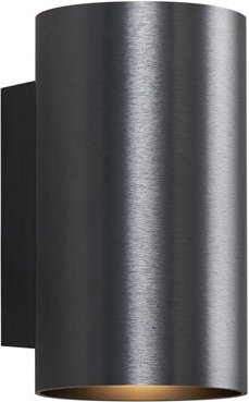 Thumbnail - Moderne Wandleuchte Gunmetal rund 2-flammig GU10 50mm - Sandy