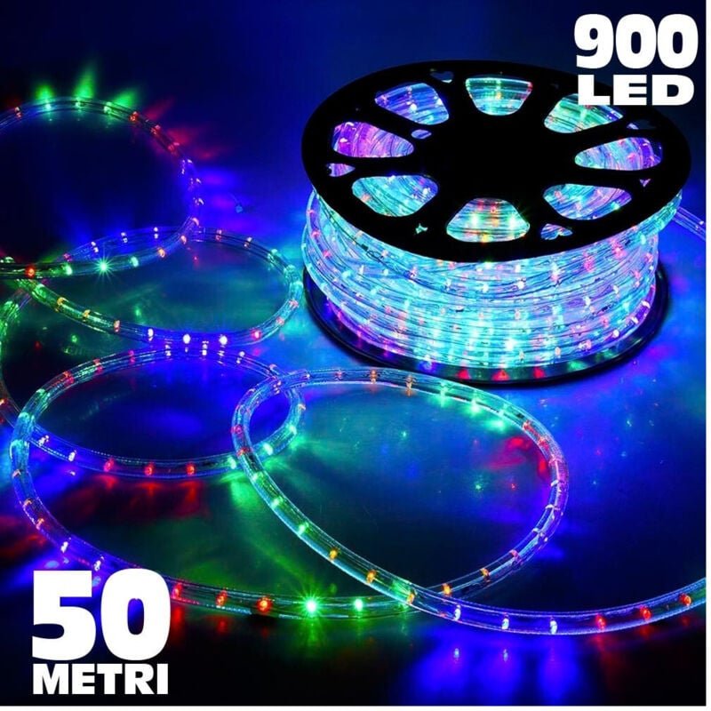 Thumbnail - Trade Shop - tubo luminoso 50 metri multicolore für externehmen mit kontroller 8 jugend luce -