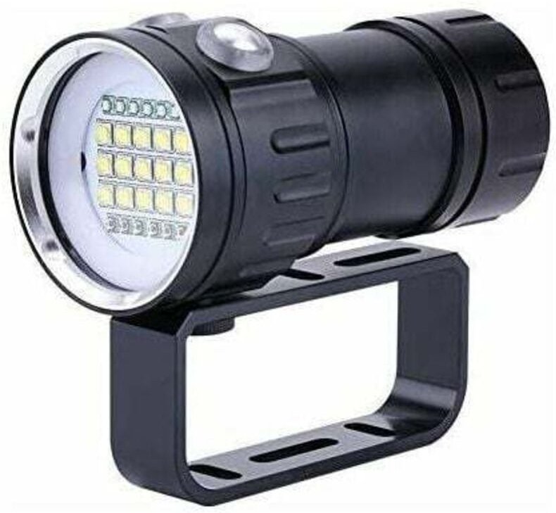 IPX8 wasserdichte 18000LM Tauchtaschenlampe, 80 Meter tiefenbeständig, ideal für Unterwasserfotografie und -videos.-INHH...