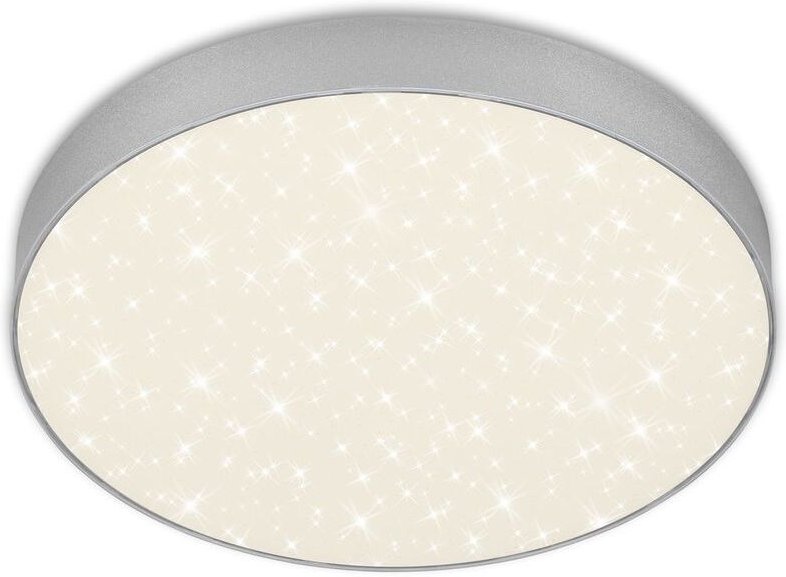 Briloner - led Aufbauleuchte Sternenhimmel 4000K 21W silber Metall Ø28,7cm