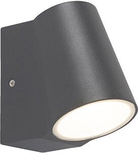 Qazqa - Außenleuchte Anthrazit mit Hell-Dunkel-Sensor inkl. led - Uma