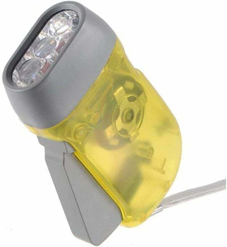 3-LED-Dynamo-Taschenlampe mit Handkurbel, tragbar, ideal für Camping, Reisen und Wandern – robust und praktisch – Fei Yu