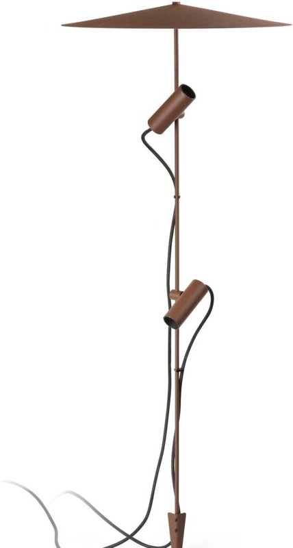 CLAP 1030 Erdspieß rostbraun 2x6W 3000K 38° mit platte L 24V