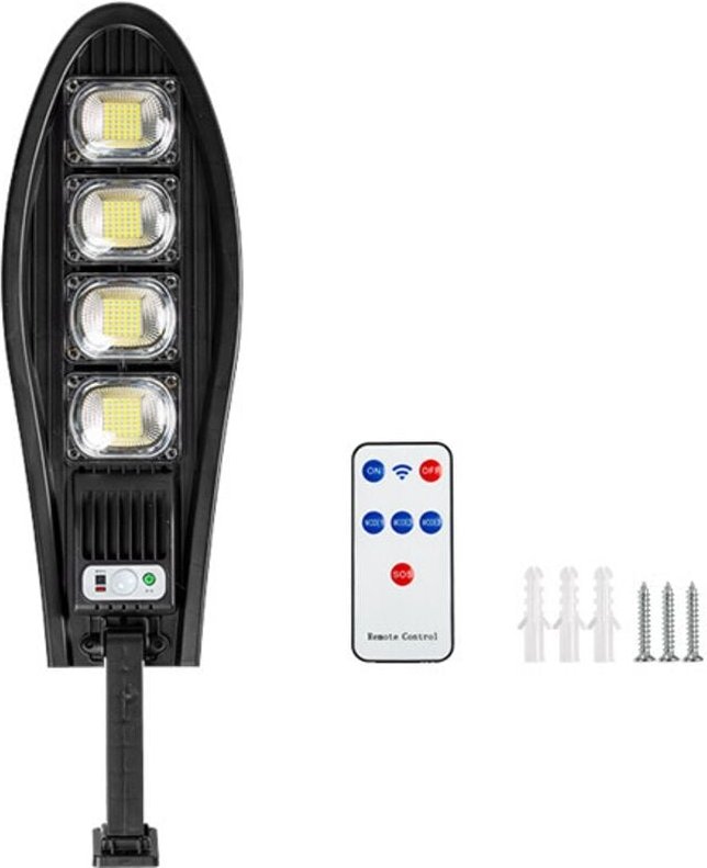 CHOYCLIT 80 W 3000 mAh Solarstraßenlaterne, wasserdichte LED für den Außenbereich, für Gartenwand, verstellbarer Winkel,...