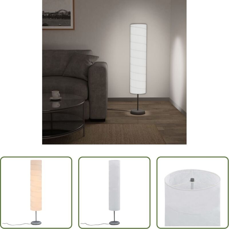 Weiß - Standleuchte 121 cm Weiß E27