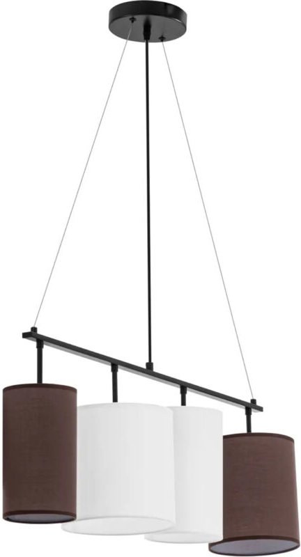 Uniprodo - Pendelleuchte mit vier Stoffschirmen 40 w Pendellampe Hängelampe Deckenlampe