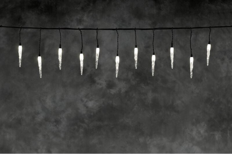 Konstsmide LED Lichterketten-System-Erweiterung Eiszapfen 24 V Lichtervorhang Warmweiß