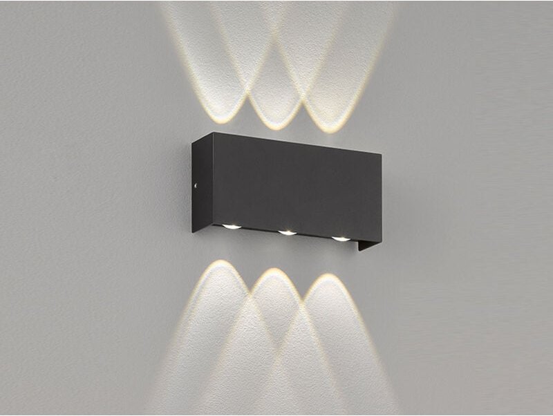 Thumbnail - Honsel - led Außenwandleuchte nairobi Schwarz mit Up and Down Licht - 17cm breit