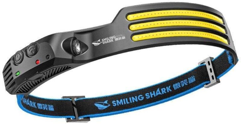 Extrem leistungsstarke LED-Stirnlampe, USB-aufladbar, 3 LEDs, 230° Abstrahlwinkel, superhell, mit Bewegungssensor, wasse...