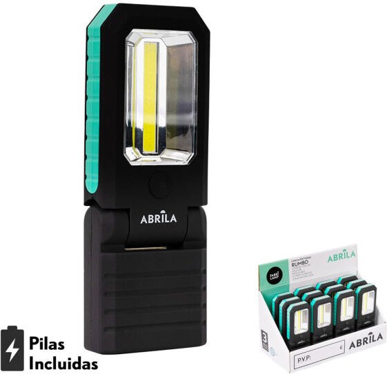 Taschenlampe dede Arbeitsleuchte led+cob 300lm artikulierbar 2,5x15,5x6cm Magnete,Haken,Batterien enthalten