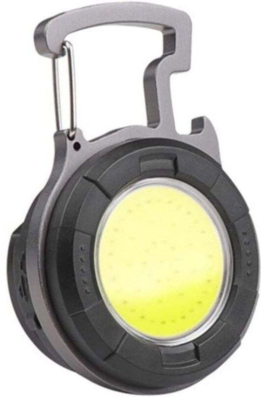 Wiederaufladbare USB-Taschenlampe mit Schlüsselanhänger, multifunktionale Taschenlampe für Camping und Outdoor-Aktivität...