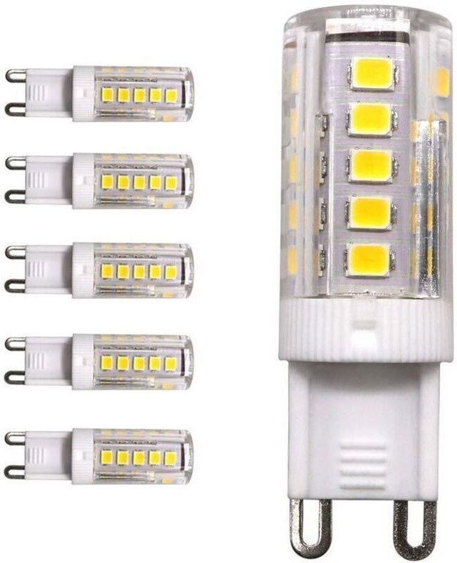 5er-Pack G9 LED-Lampen mit 33-SMD 2835 Fassung, 3W, 3000K (Warmweiß), 250LM, entspricht einer 25W Halogenlampe, AC 220V,...
