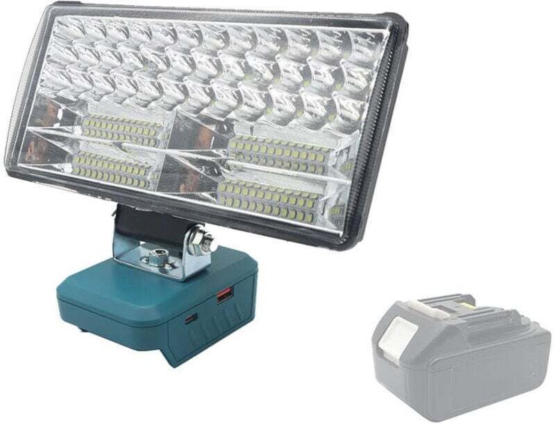 Ikodm LED-Arbeitsleuchte, tragbare Outdoor-Arbeitsleuchte mit USB-Ladeanschluss, 8-Zoll-Taschenlampe mit 3300 lm, kompat...