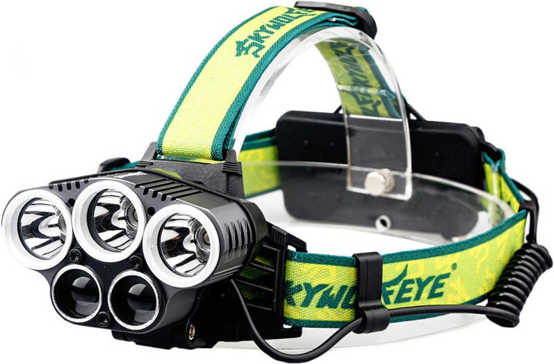 Tonchean - Wiederaufladbare Stirnlampe, leistungsstarke Beleuchtung mit hoher Lumenzahl, per usb wiederaufladbare 5-LED-...