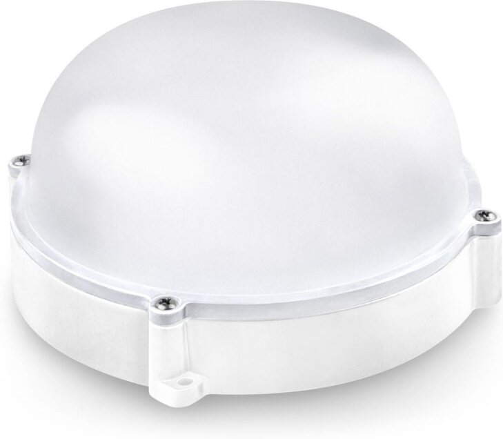 Alfa - Runde Matel-LED-Wandleuchte für den Außenbereich, IP65, weiß, 12 w, kalt