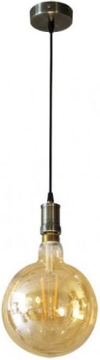 Fabrilamp Celso Pendelleuchte 1xe27 Leder/ambar Birne enthalten 8w 3000k 640lm Regx20x20 Cm