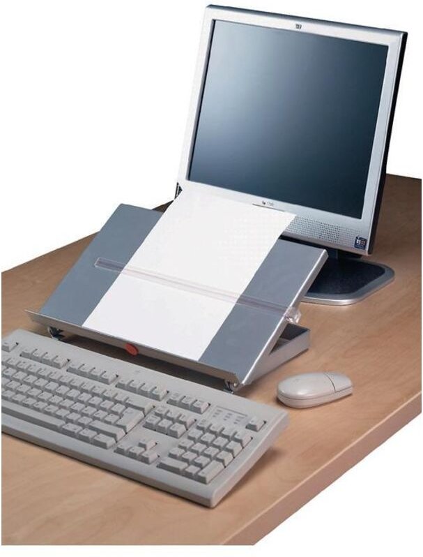 Konzepthalter B350xT247xH60mm Metall silber verstellbarer Sichtabstand