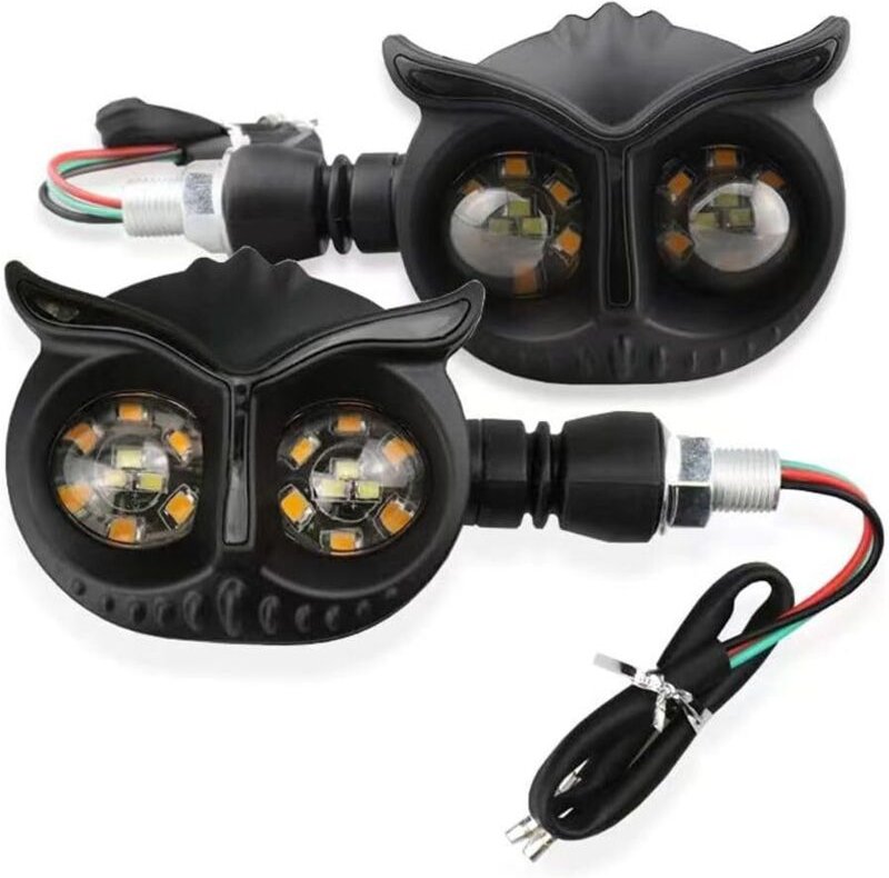 Stück eulenförmige LED-Motorradblinker, modifizierte Kühlung, 12 V wasserdicht