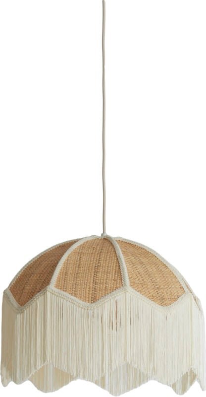 Hängeleuchte - Malacia - beige - raffia textil - - Light&living