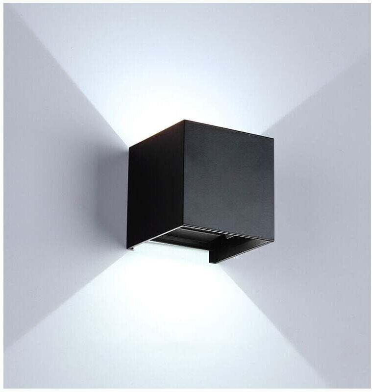 Wandleuchte für drinnen und draußen, 12 W, 6000–6500 K, Außenwandleuchten, verstellbarer Abstrahlwinkel, wasserdichte Wa...