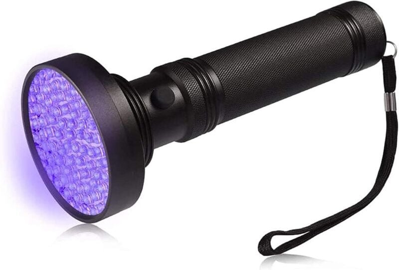 Lablanc - UV-Taschenlampe, 100 LEDs, Ultraviolett, Haustier-Urinfleckendetektor, Schwarz