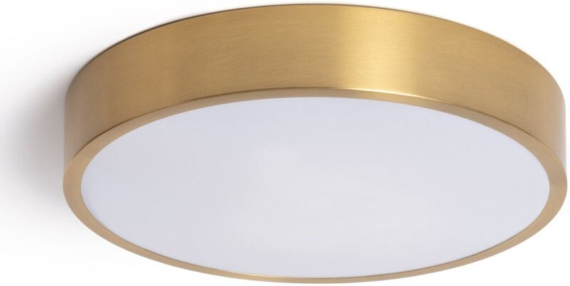 Efectoled - LED-Deckenleuchte 18W Rund Metall Ø300 mm cct Wählbar Haydn Gold