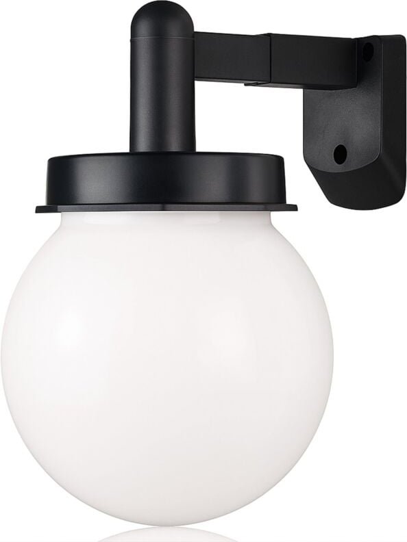 Solarlampe, Wandlampe, hängende LED-Gartenleuchte, Kugel, milchige Dekoration