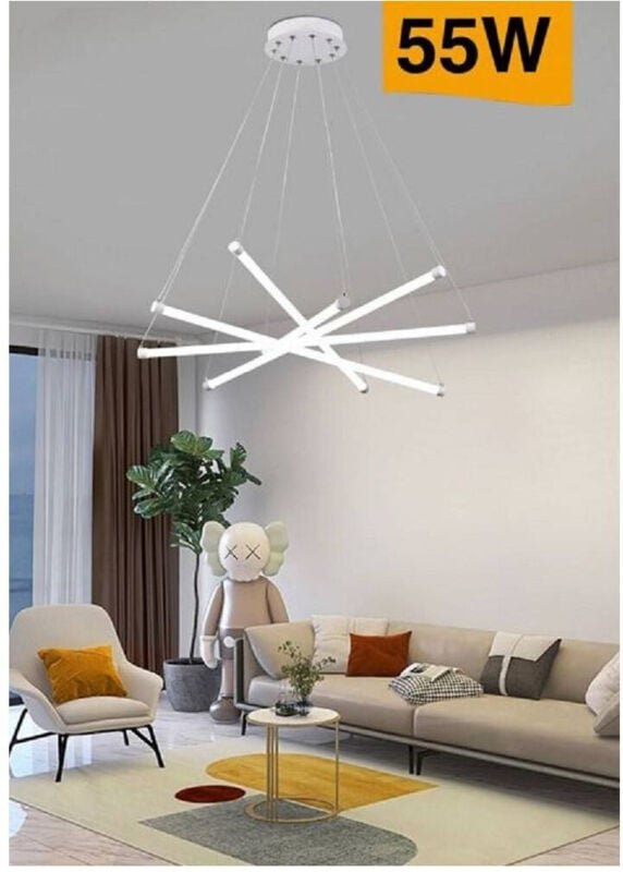 Trade Shop - LED-STAHL MODERN 55W, UM RAGGI LUCE FREDDA NATURAL CALDA A05-O -