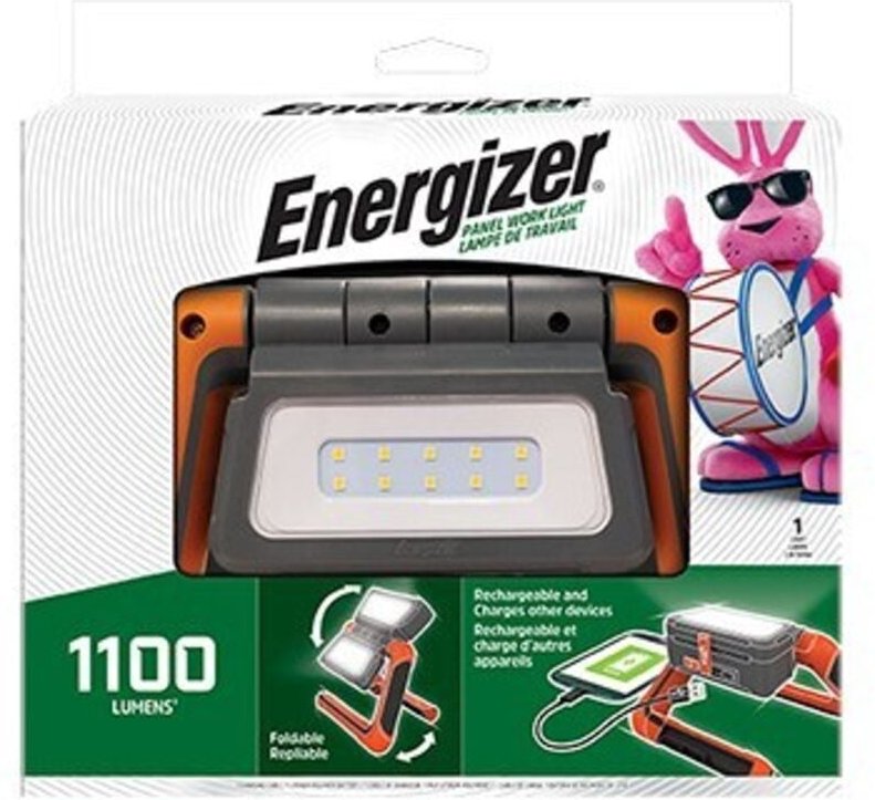 Einfacher oder faltbarer, wiederaufladbarer tragbarer Baustellenstrahler, P.1100 ENERGIZER