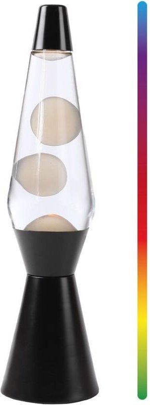 iTotal Lava Lampe LED Schwarz 36 cm elegantes Design