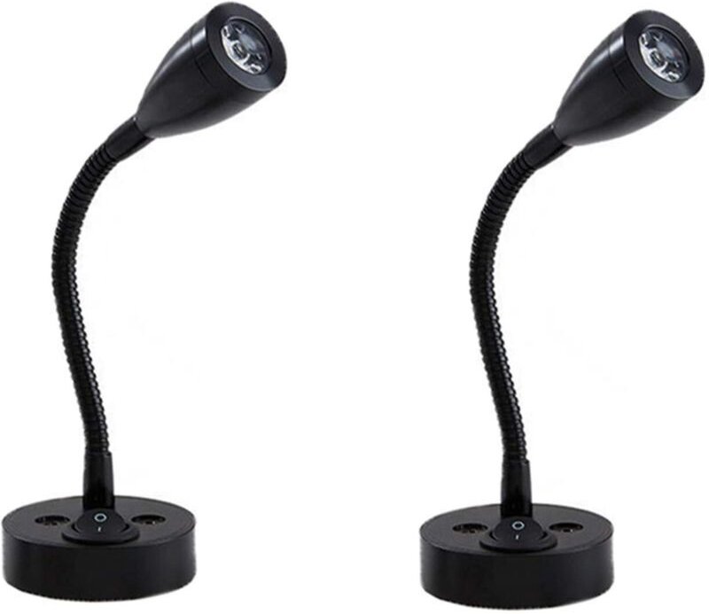 Stück LED-Spot-Leseleuchten, 12 V, verstellbarer Schalter, Nachttisch-Wandleuchte, Innenbeleuchtung für Wohnmobile, 6000...