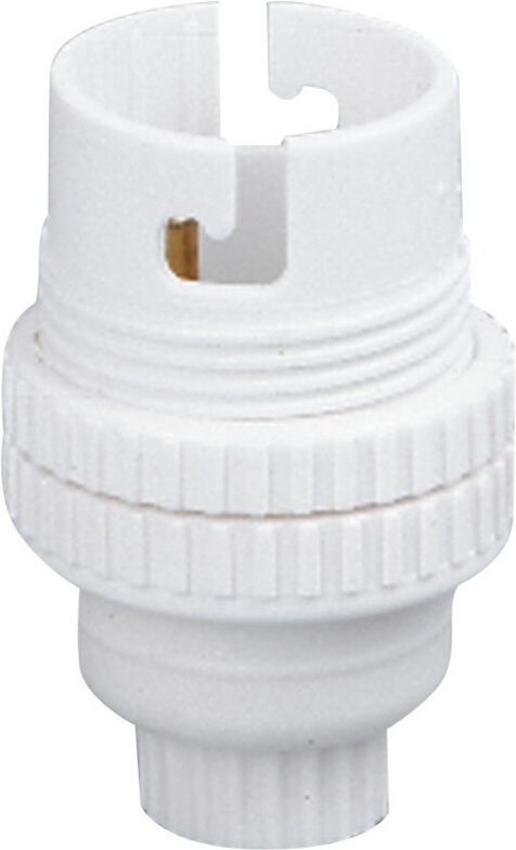 B22 Nylon Fassung mit Kabeldurchführung V Anschluss ø 11 mm Einfachring