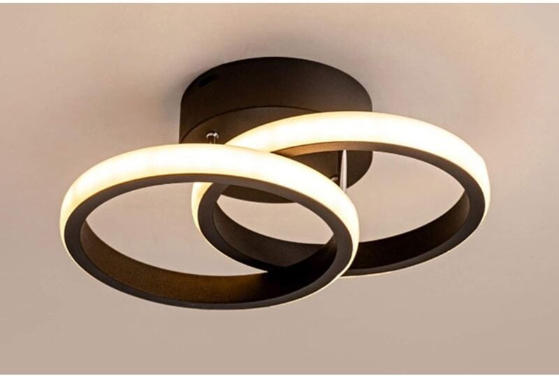 Comely - LED-Deckenleuchter, Deckenleuchte, warmweiß 3000K, 22W, moderne schicke Acryl-Deckenleuchte, Beleuchtung für Kü...