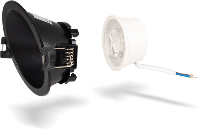 KIT Aro Downlight rund asymmetrisch Ø85mm + LED-Modul MR16 5W