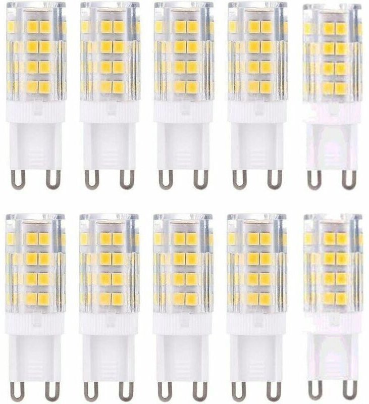 Lot de 10 Ampoules LED G9 Blanc Chaud 3000K 5W Équivalent 40W 420 Lumens Non Dimmable