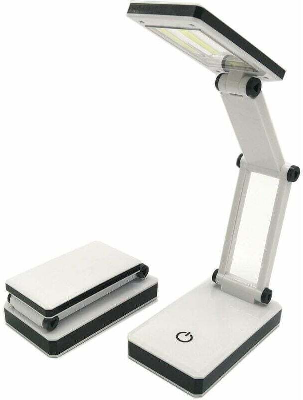 Mobile COB-LED-Lampe, faltbare Schreibtischlampe mit 3 Helligkeitsstufen