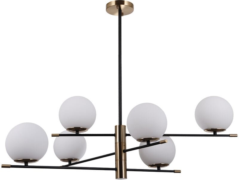 Italux Stelia Moderne 6-flammige Kugel-Pendel-Deckenleuchte, E14