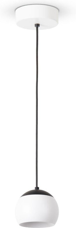 Pendelleuchte Esstisch Hängelampe Esstischlampe Beton Retro Vintage Lampe Typ 2, Weiß-Schwarz - Paco Home