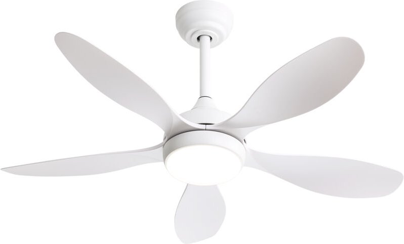 42-Zoll-Deckenventilator mit Licht und Fernbedienung, 6 Windgeschwindigkeitsstufen, reversibler Gleichstrommotor