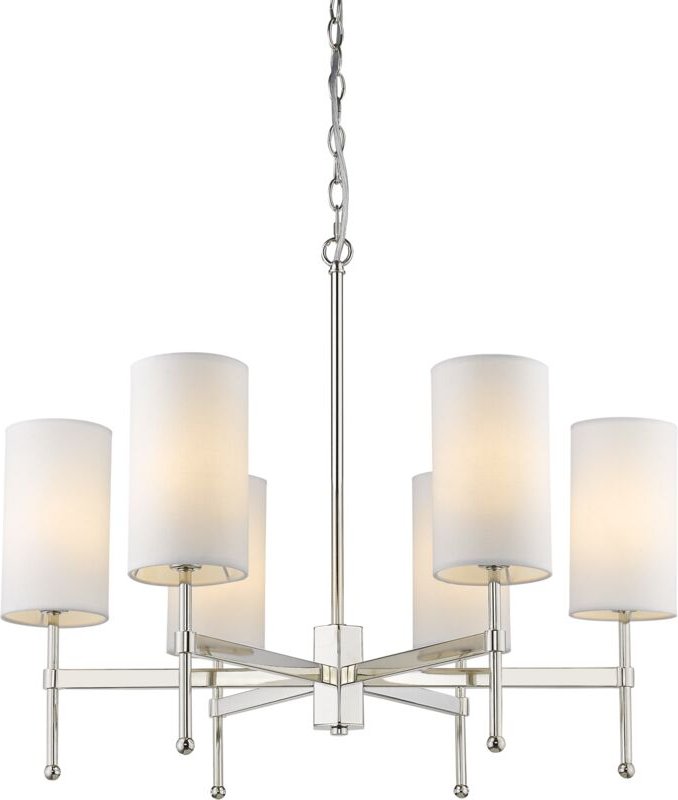 Denver 6-flammige Hängeleuchte mit mehreren Armen, Nickel, E14 - Cosmo