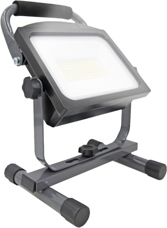 EDM - Wiederaufladbarer LED-Aluminium-Flutlichtstrahler, 50W, 2 Modi, IP44 36118