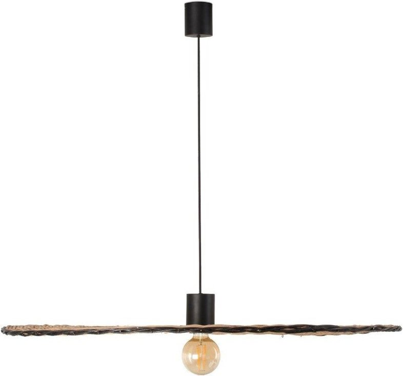 Hängelampe schwarz/rattan ø1000 costas 68590-70
