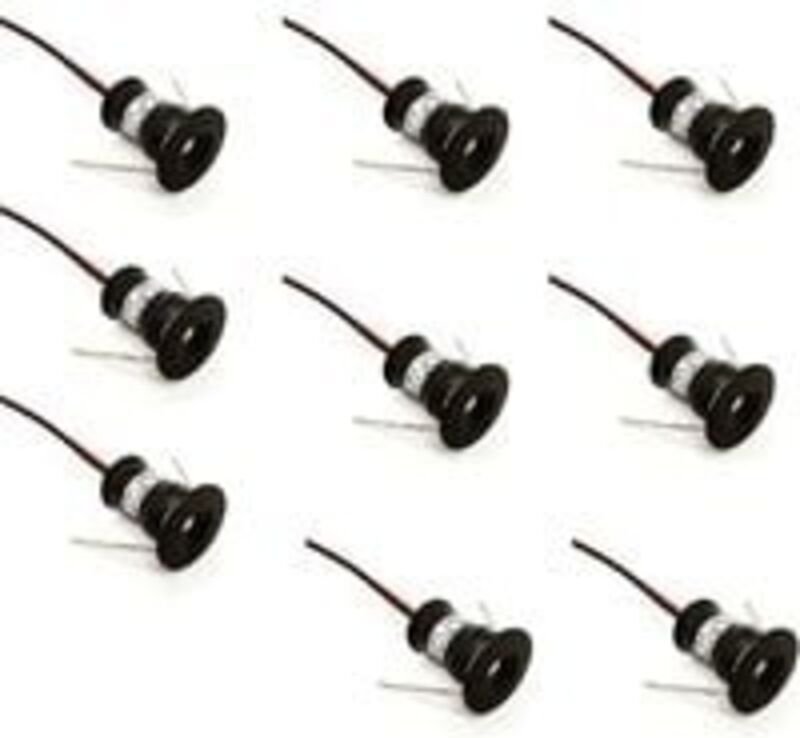Schwarzes 9er-Pack Mini-LED-Strahler 12V 1W, Einbau in die Decke für Küche, Treppenhaus, Schrank, Flur, DIY-Beleuchtung,...