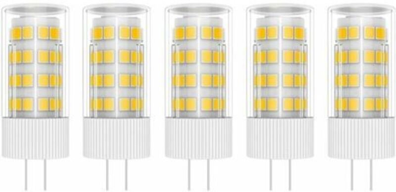 Lablanc - 5 x G4-LED-Lampe, 5 w, 51 smd 2835 LEDs, warmweiß, 3000 k, LED-Leuchtmittel, entspricht 50 w Halogenlampe, ac/...