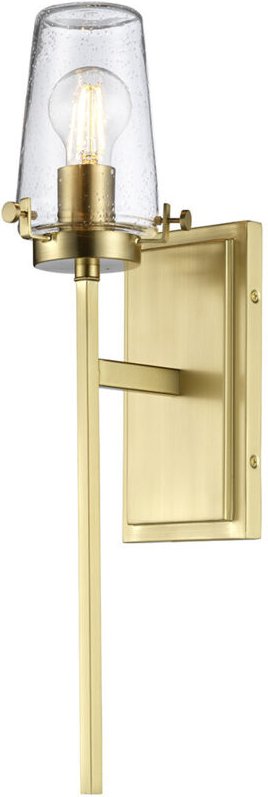 Alton 1 Licht Wandleuchte, Messing gebürstet, IP44, E27 - Elstead