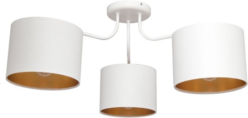 Helam - alba Halbbündige Deckenleuchte mit mehreren Armen Weiß, Gold 65cm