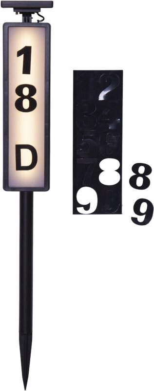 Thumbnail - Led Solarleuchte pathy, mit Hausnummern, IP44, Erdspieß